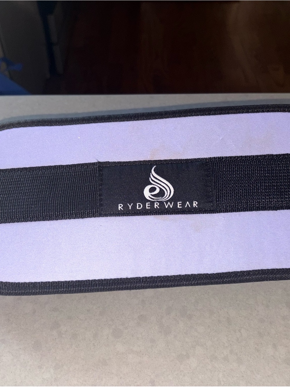 Ryderwear Lavender and Black Lifting Belt